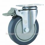 Swivel stainless steel caster TPR wheel