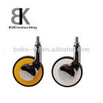 Zinc alloy plastic swivel casters for furniture cabinet