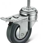 Medium Duty Threaded Stem with Total Brake PP Wheel Caster