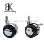 Zinc alloy caster wheel for furniture cabinet