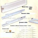 Metal box drawer slide-