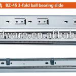 45mm 3-fold full extension ball bearing drawer slide