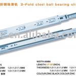 LS4501 3-Fold steel ball bearing slides
