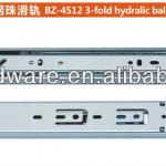 45mm 3-fold full hydraulic ball bearing drawer slide