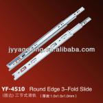 75g heavy duty silent damping narrow telescopic drawer slide 4515A-16-4515A-16