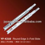 cheap plastic furniture ball bearing damping drawer slide 4210C-14
