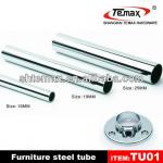 Steel chrome wardrobe tubes