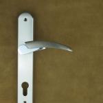 Zinc door handle on plate (B-30)