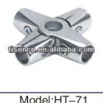 zinc alloy tube Flange,metal flange tube,chrome flange in furniture hardware-HT-71
