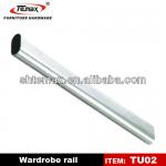 TEMAX hardware chrome plated steel wardrobe tube