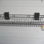 Slatwall basket for garage storage system
