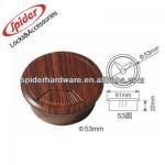 D53mm Wood color plastic desk wire box/table cable hole cover