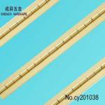 metal piano hinges,brass continuous hinges,yellow color long piano higes