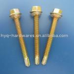 Yellow Zinc Plated Self Drilling Screw-BWG