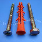 Six-wing hammer frame fixing match zinc screw
