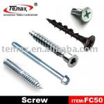 Connection metal wood screw