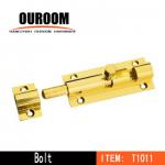 Solid Brass Security Door Flat Bolt