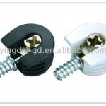 Light duty shelf/shell support/bracket with tapping screw pin
