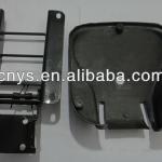 metal bracket for auditorium chair with plastic cover