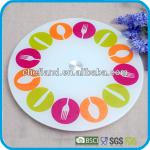 Hot selling tempered glass lazy susan-glass lazy susan