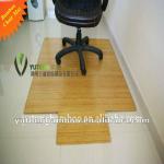 Carbonized bamboo chair rug