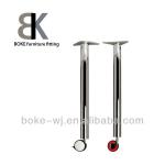 Metal Table Leg with Brake, Various Surface Treatment Effect