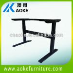 black with crossbar pin adjustable desk base