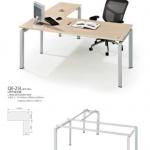 L-shape steel frame for executive desk