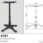 Hot sell Coffee Dining Antique Wrought Cast Iron Table Base Table Leg Furniture Leg HS-A081