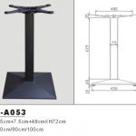 Metal Wrought Cast Iron Square Table Base Table Leg Furniture Leg HS-A053