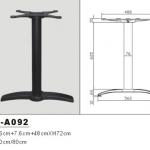 Hot Sale Cross Wrought Cast Iron Table Base Table Leg Furniture Leg HS-A092