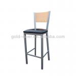 bar chair with soft cushion and steel frame