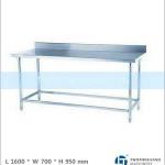 AISI 201,1 Tier, TT-BC338E, with Splashback, Metal Table Frames