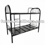 good quality black dormitory metal bunk bed