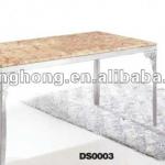 stainless steel table frame for glass dining table