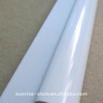 aluminium furniture profile with white color