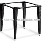 461R2 Square Aluminium Table Frame with POLYRATTAN legs
