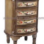 Classical Wood Big Oval Storage Cabinet