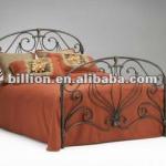 china manufacturer furniture hand forged painting steel bed frame design