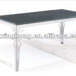 stainless steel table frame for glass dining table