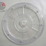 6 inch plastic revolving base for rack, shelf, and showcase