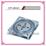 high quality guangdong 180 degree metal square bearing rotation silver swivel plate