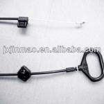 Car door flapper style recliner release cable