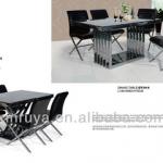 Luxury and new italian dining room table chairs furniture-c536