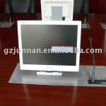 New design hand protected lcd monitor lift with rs485 screen lift