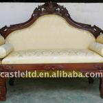 carved loveseat,wood sofa,antique sofa,carved wood sofa