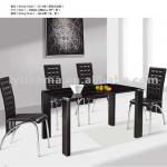 modern design tempered glass dining table-D03