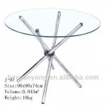 2013 New Top Round Glass Dining Table