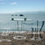 plexiglass round dining table