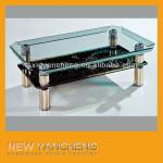 latest modern design economic glass coffee table (Type:F16)